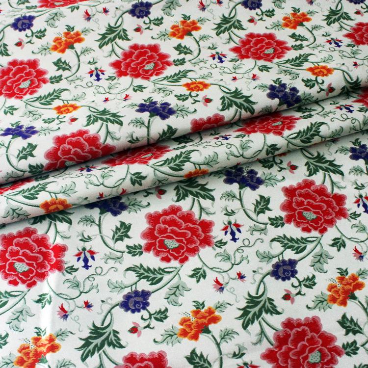 Floral Brocade Fabric: 56" Wide Jacquard Polyester, Cheongsam Qipao Material