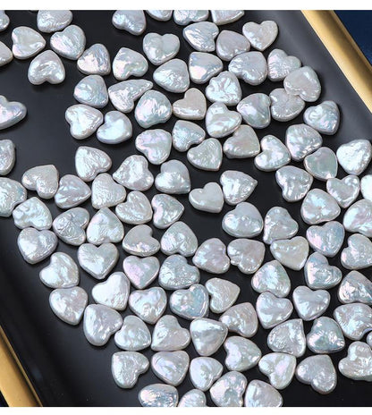 Baroque Heart Freshwater Pearl Beads: Iridescent DIY Jewelry Making