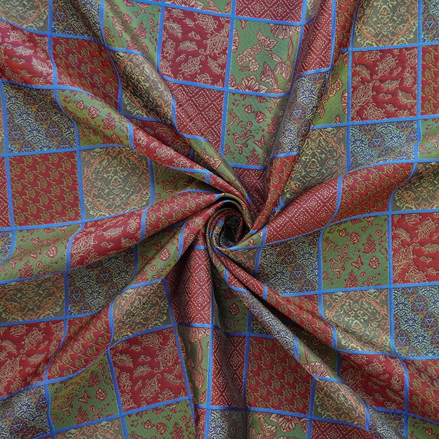 Floral Jacquard Woven Fabric: Embossed Upholstery Sewing DIY - 55"W