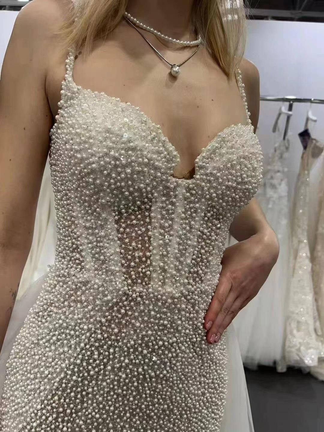 Beaded French Lace Fabric Bridal Wedding Dre Beaded French Lace Fabric Bridal Wedding Dre