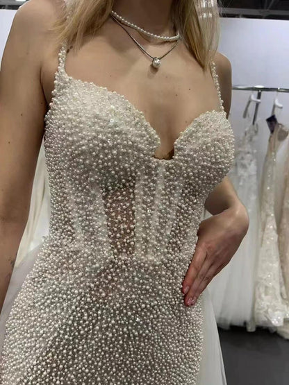 Beaded French Lace Fabric ��� Bridal Wedding Dre" Wide