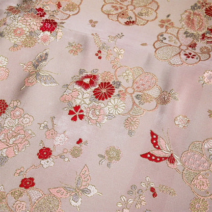 Butterfly Brocade Fabric: 57���W Silk Rayon Jacquard