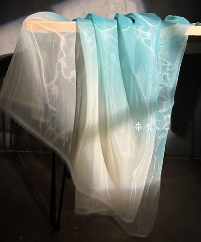 Gradient Organza Fabric: Emerald Green Wedding Mesh, 56"W