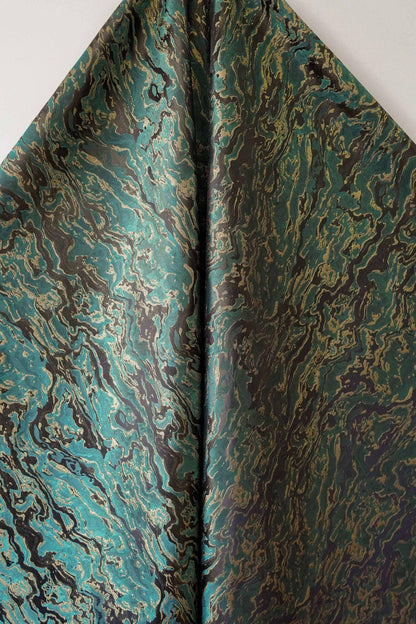Gold Thread Jacquard Fabric: 3D Designer Upholstery, Costume, & Handbag Material