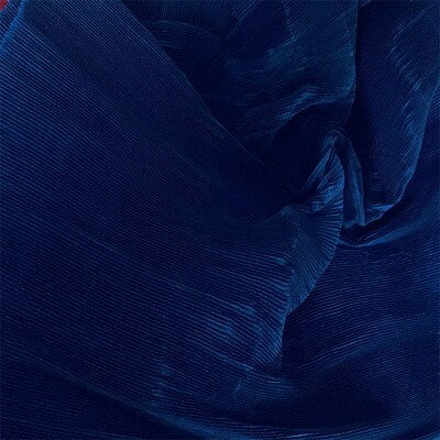 Pleated Crepe Fabric: 59"W Stiff Polyester for DIY Decor & Costume