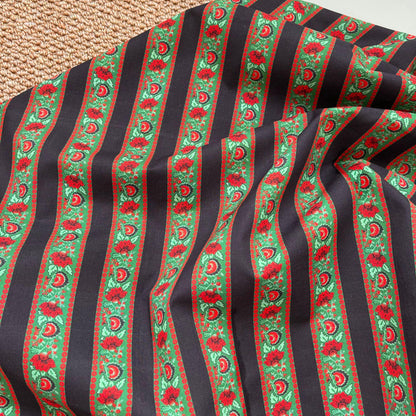 Tissu de couture en coton imprimé à la main : tissu indien pour patchwork et vêtements