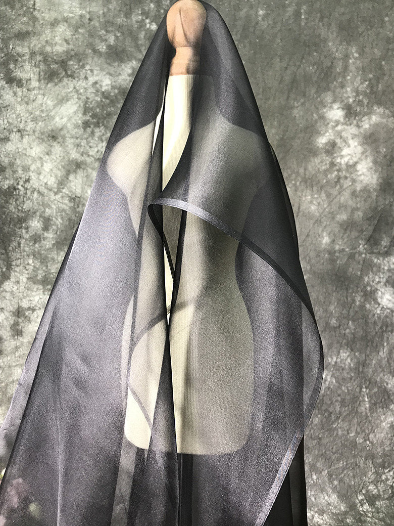 Dyeable 100% Silk Organza Fabric: 6 Momme, 45" Wide
