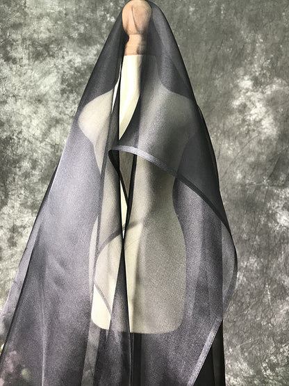 Dyeable 100% Silk Organza Fabric: 6 Momme, 45" Wide