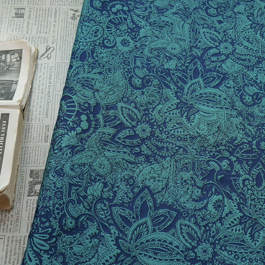 Tissu jacquard texturé à motif cachemire en relief européen ��� Revêtement d'ameublement décoratif tissé couleur pour la décoration intérieure"Large