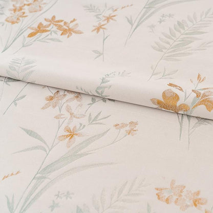 Nishijin Woven Magnolia Brocade: Gold Thread Jacquard Silk Fabric - Poppylollipop