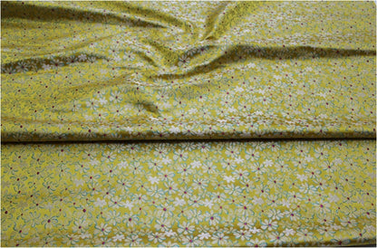 Tissu brocart à marguerites : mélange de soie et de rayonne pour cheongsam et qipao chinois