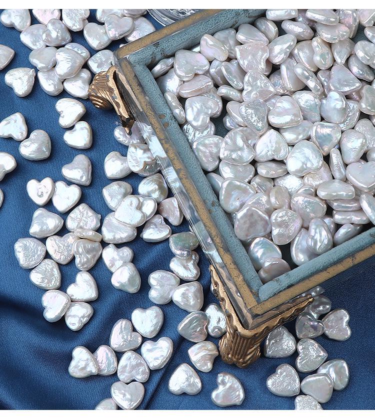 Baroque Heart Freshwater Pearl Beads: Iridescent DIY Jewelry Making