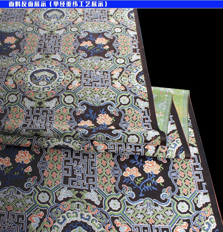 Embroidered Thangka Fabric: Red Tibetan Robe Mount, Upholstery & Costume Fabric