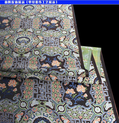 Embroidered Thangka Fabric: Red Tibetan Robe Mount, Upholstery & Costume Fabric