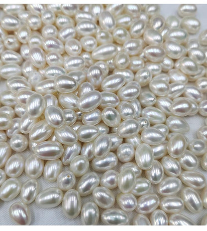 Perles de riz d'eau douce de 7,5 à 8 mm : bijoux DIY à haute brillance