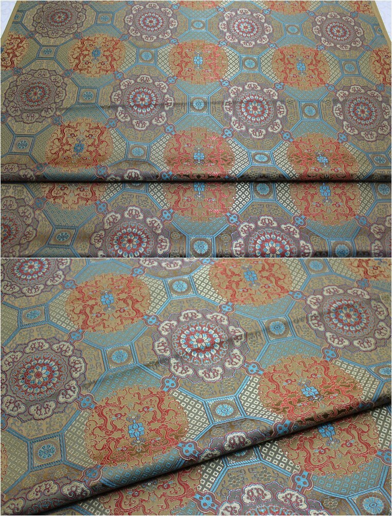 Plum Dragon Brocade Fabric: 29.5"W Bohemia Wall Decor