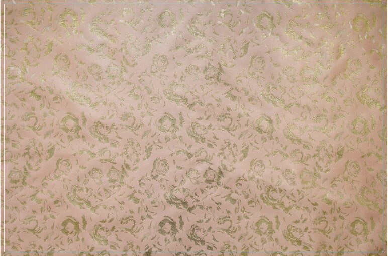 Gold Thread Jacquard Fabric: 3D Texture Upholstery, Costume, Decor (By The Meter)