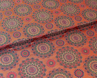 Exotic Thangka Brocade Fabric: Tibetan Satin Jacquard (29.5"x57")