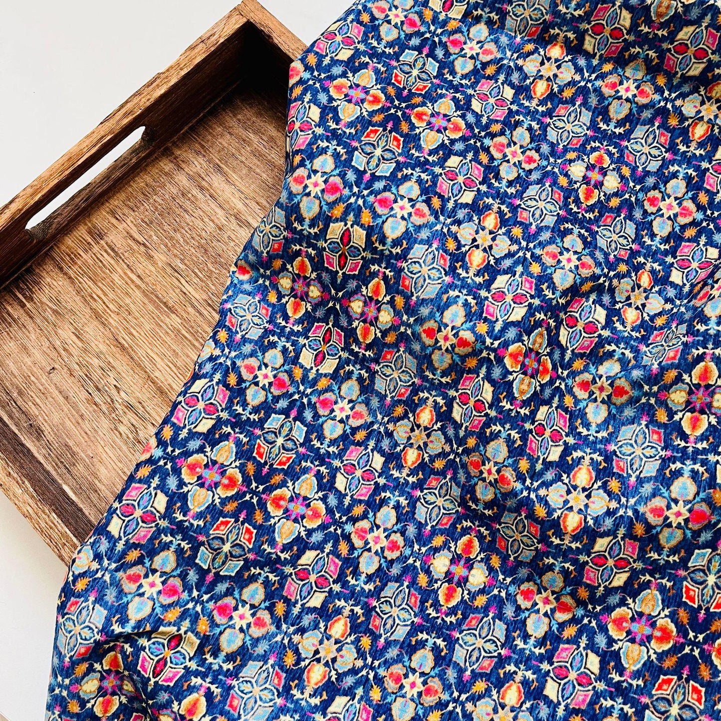 Hand Printed Cotton Sewing Fabric: Indian Quilting & Apparel