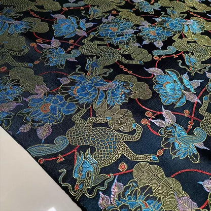 Kirin Peony Brocade Fabric ��� Color-Woven Jacqua"W