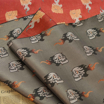Tissu jacquard à fils d'or : matériau pour costume de squelette d'Halloween