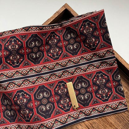 1960s Cotton Fabric: Retro Print, Upholstery, Costume, Sewing (59"W)