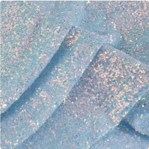 Tissu en maille pailletée symphonique 3 mm, 150 cm de large, pour mariage, bal de promo ou costume.