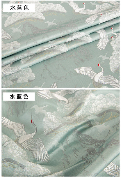 Crane Jacquard Fabric: 57"W Polyester Sewing Material