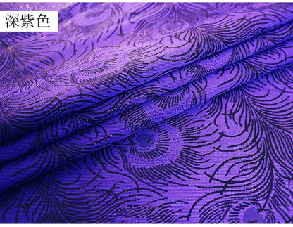 Peacock Tail Jacquard Fabric: 59" Wide Polyester Costume & Decor