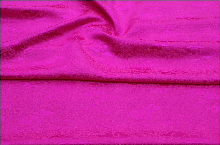 Cloud Brocade Fabric: Silk Rayon Jacquard, Costume Dress Material