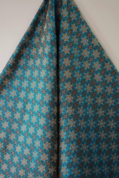 Song Dunhuang Silk Brocade Fabric: 58"W Tibetan Robe Cheongsam Material