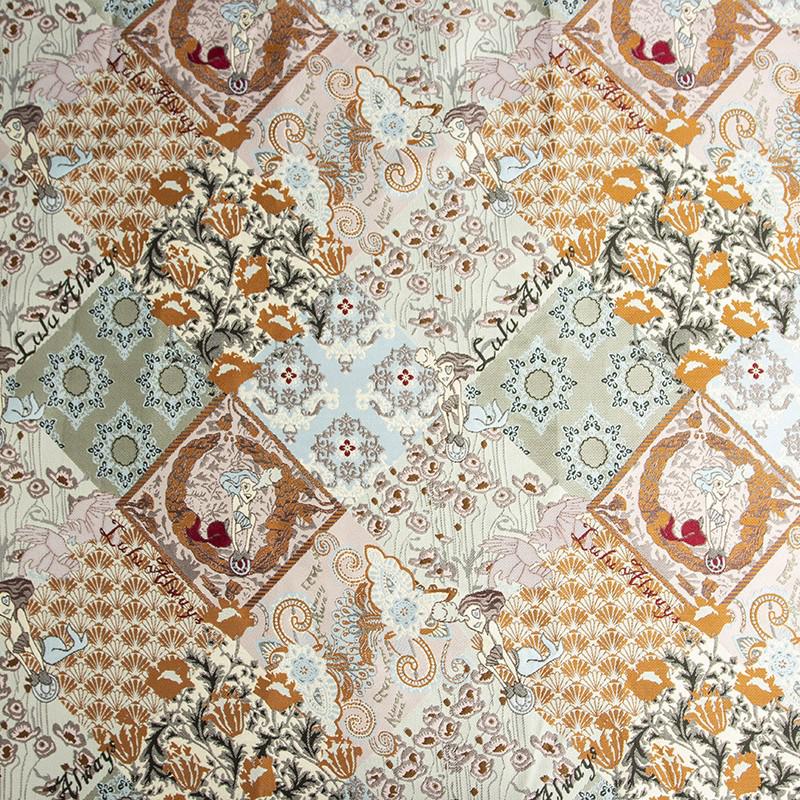Floral Jacquard Fabric: 3D Texture Quilting Pattern, 55" Wide