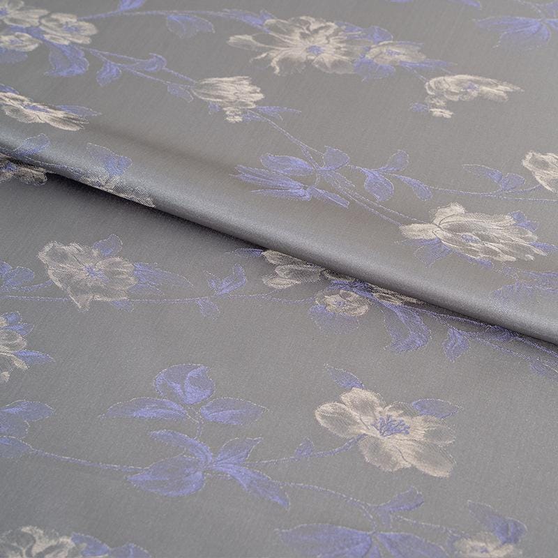 Tissu jacquard brocart à motifs floraux : texture florale 3D, largeur 150 cm