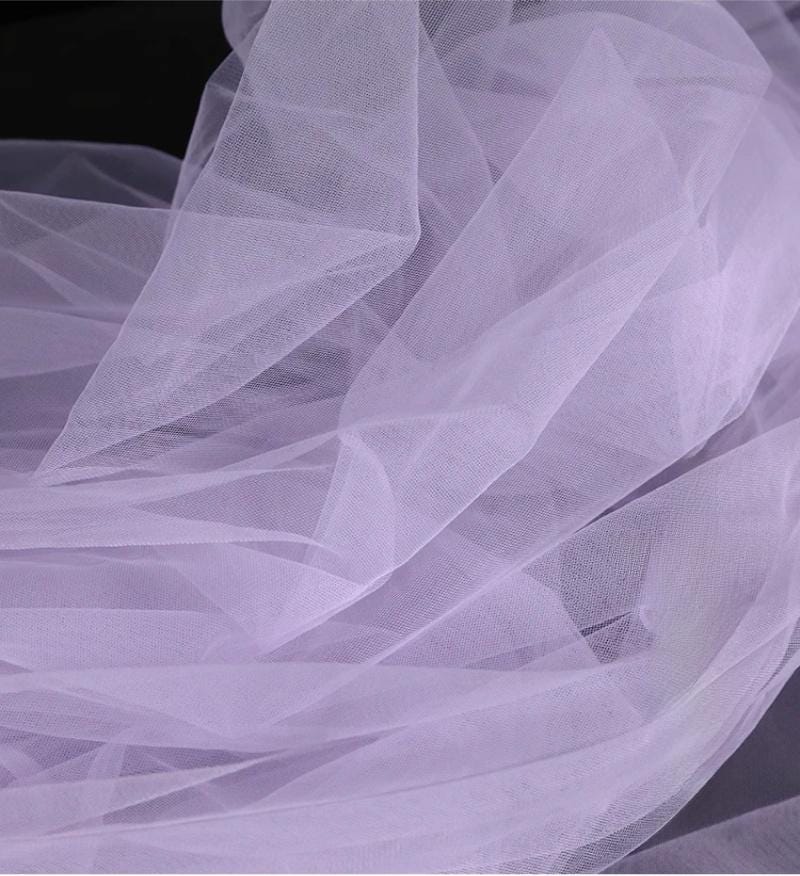 Tissu en maille violette - Décoration de mariage et d'événements - Large (au mètre)