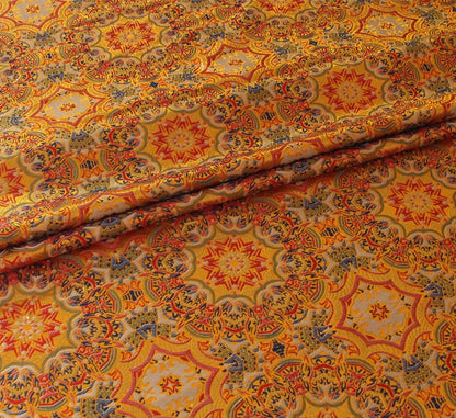 Tissu brocart Thangka exotique : satin jacquard tibétain (75 cm x 145 cm)