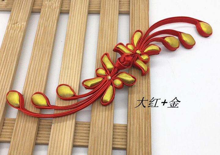 Large Elegant Sewing Fasteners Phoenix tail knotting decorative knots Cheongsam Frogging Button