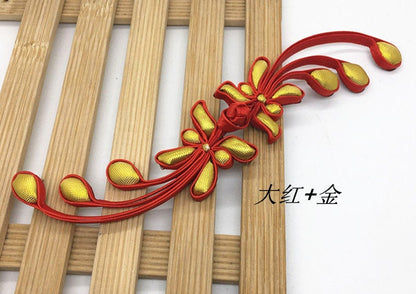 Large Elegant Sewing Fasteners Phoenix tail knotting decorative knots Cheongsam Frogging Button