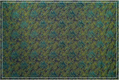 Vintage 3D Embossed Abstract Floral Woven Fabric ��� Quilting Material, Textured Craft Fabr" Wide