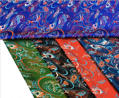 Phoenix Tail Silk Brocade Fabric: 29.5"W Upholstery & Sewing