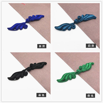 23 colors Leaves Handmade Sewing Fasteners Chinese Closure Knot Cheongsam Frog Buttons