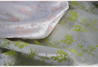 Floral Chinese Brocade Fabric: Rayon Jacquard, 55" Wide
