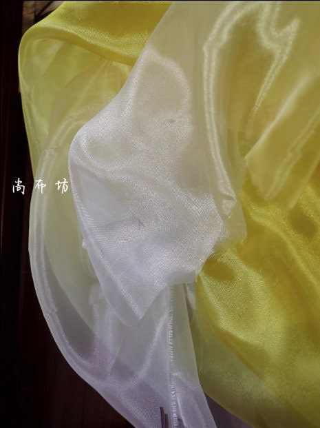 Gradient Organza Fabric: Colorful Wedding Dress Net Yarn, 59"W