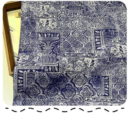 Hand Printed Cotton Sewing Fabric: Indian Dressmaking Material