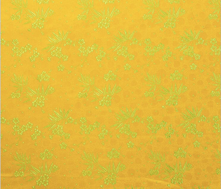 Cherry Blossom Brocade Fabric: Bamboo Jacquard, Renaissance Sewing, Upholstery (by the Meter)