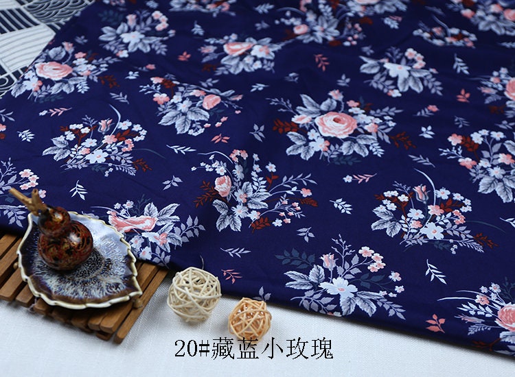 Floral Print Chiffon Fabric: Soft Polyester Satin, 59" Wide