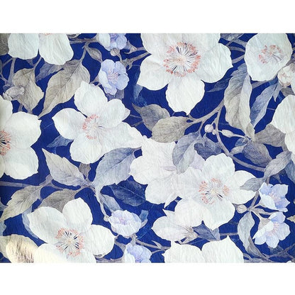 Magnolia Flower Tencel Ramie Fabric: Sewing, Decor, Costume - By The Meter