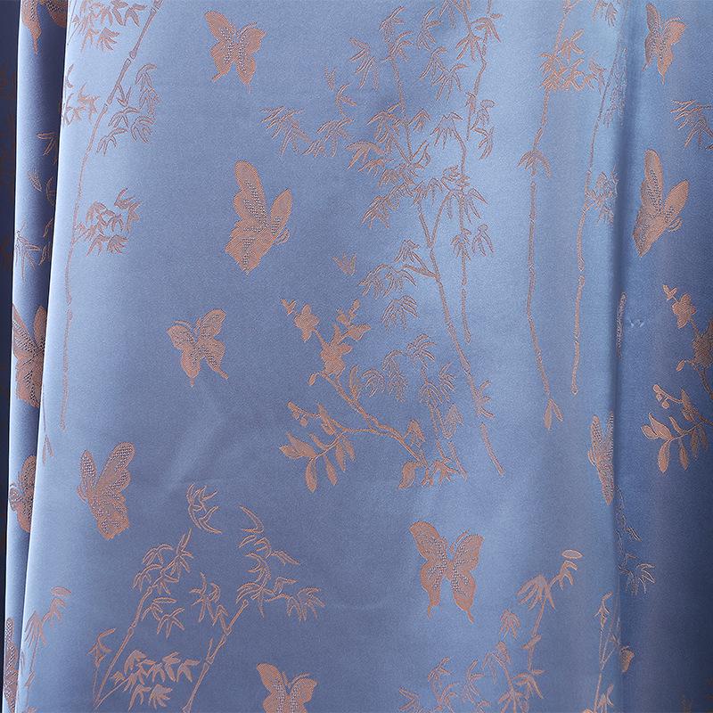 Two-Tone Jacquard Satin Fabric: 59"W Digital Print Rayon Blend