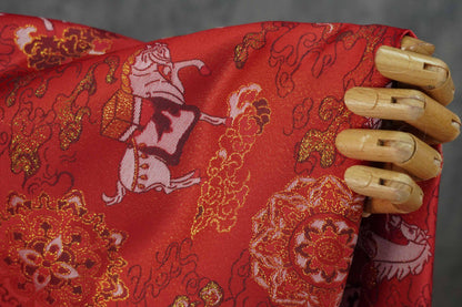 Gold-Thread Song Brocade Jacquard Fabric ��� ���Fortune Arrives with the Horse�"Wide
