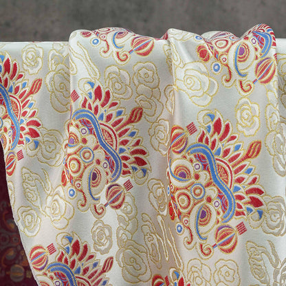 Song Brocade Fabric: Baoxiang Gold Thread Jacquard - Emperor Robe Style