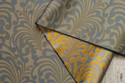 Jacquard Woven Fabric: 3D Bird Feather Embossed Upholstery, Costume, Sewing - 60"W